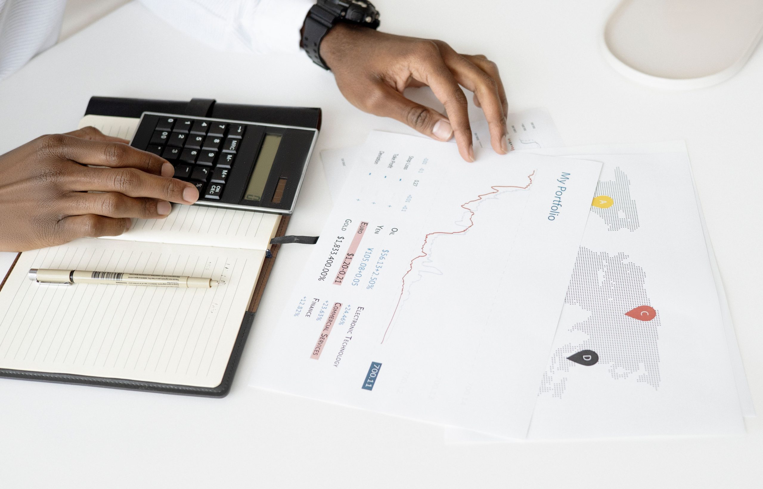 Analyse documents financiers calculatrice planification investissement