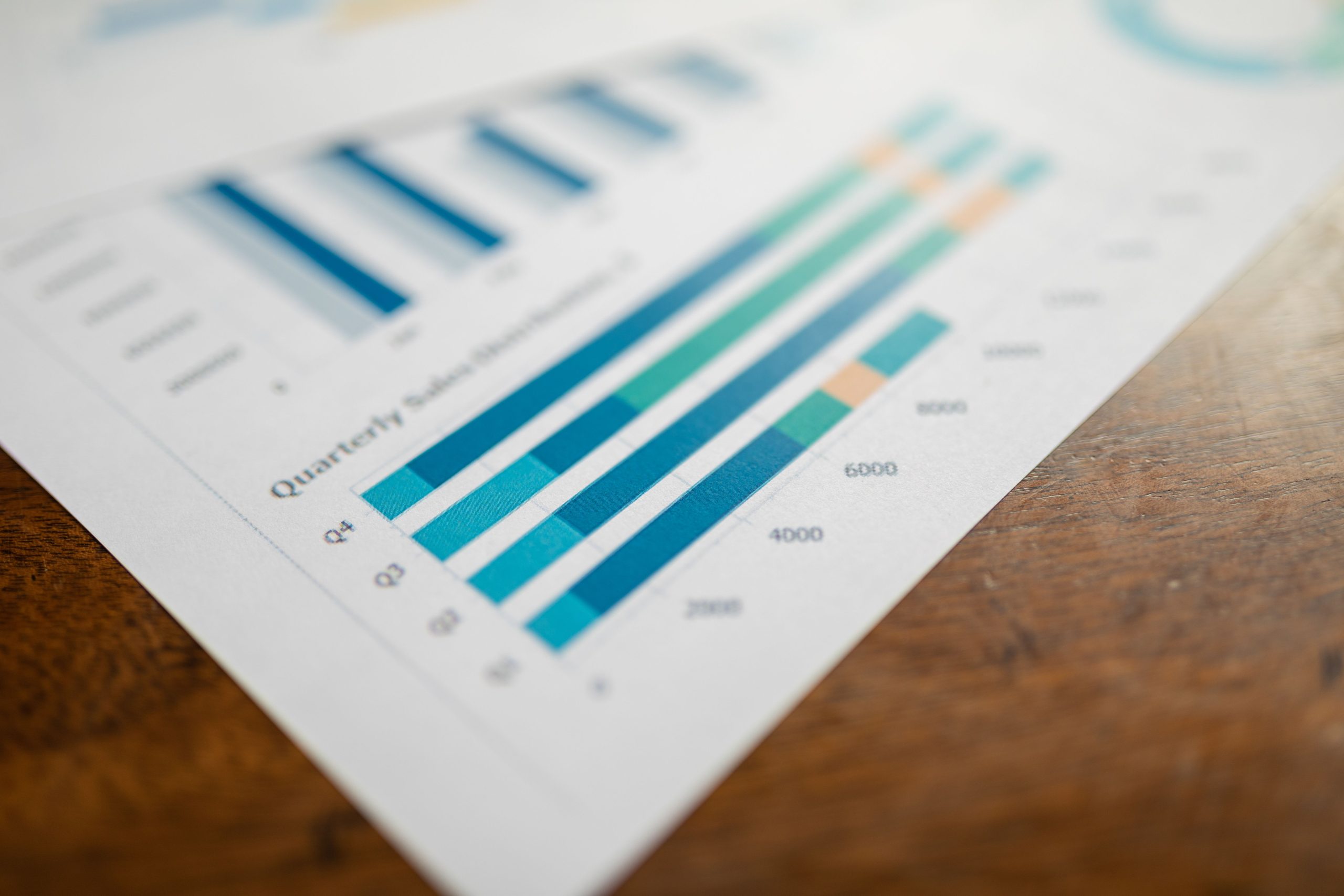 Rapport de ventes trimestriel avec graphiques